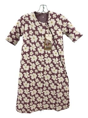 Gunamuna Lilac Floral Zip-Front Kids Dress